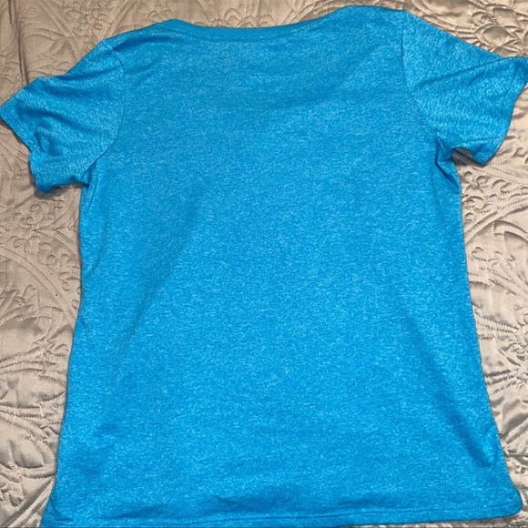 NIKE DRI-FIT light blue Training T-Shirt size L - Picture 2 of 4